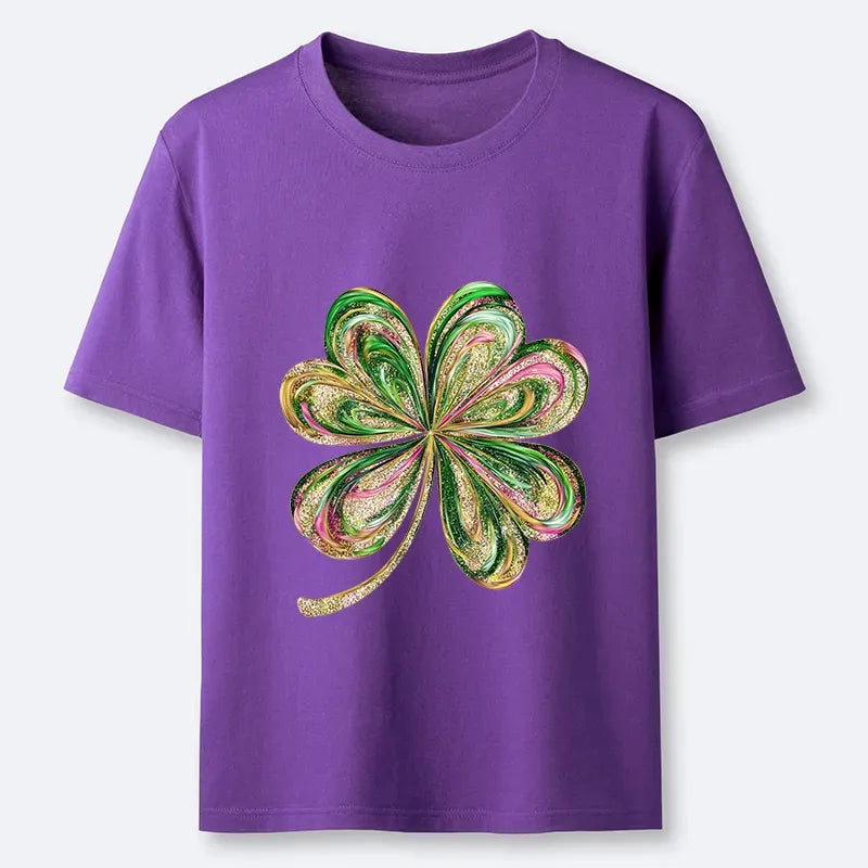 Kyoto-Lion Lucky Four-Leaf Clover Classic T-Shirt