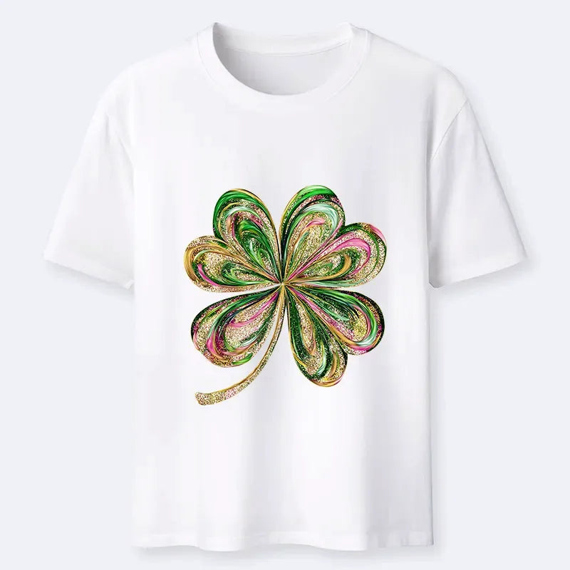 Japanese Lucky Four-Leaf Clover T-Shirt