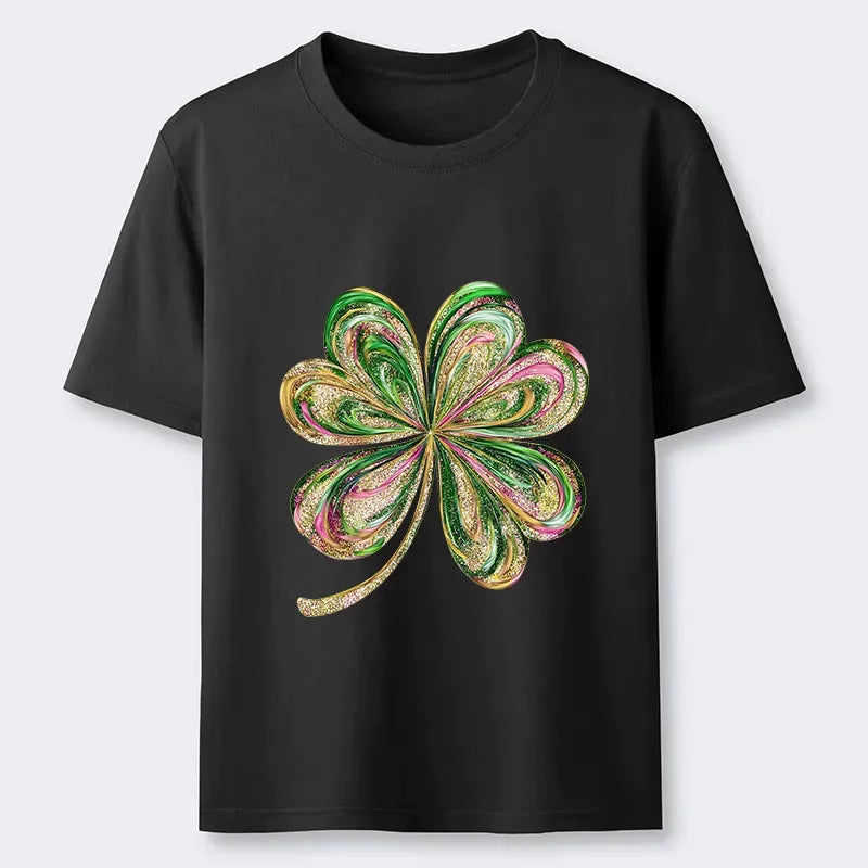 Lucky Four-Leaf Clover T-Shirt on Sale