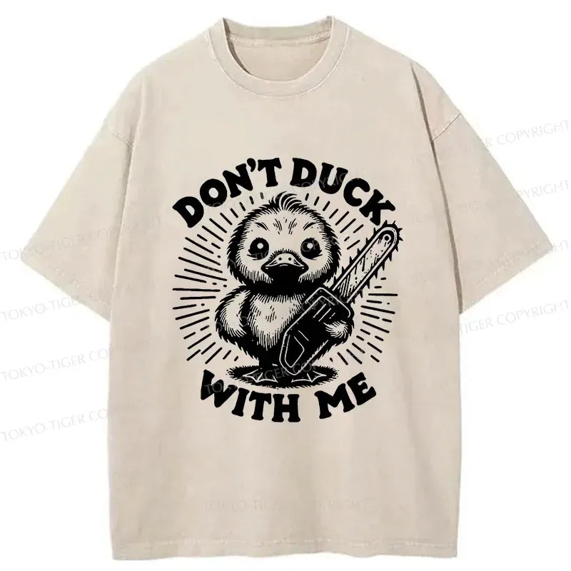 Kyoto-Lion Scary Duck Washed T-Shirt