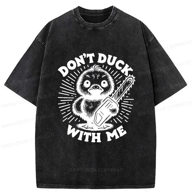 Japanese scary duck t-shirt for daily wear