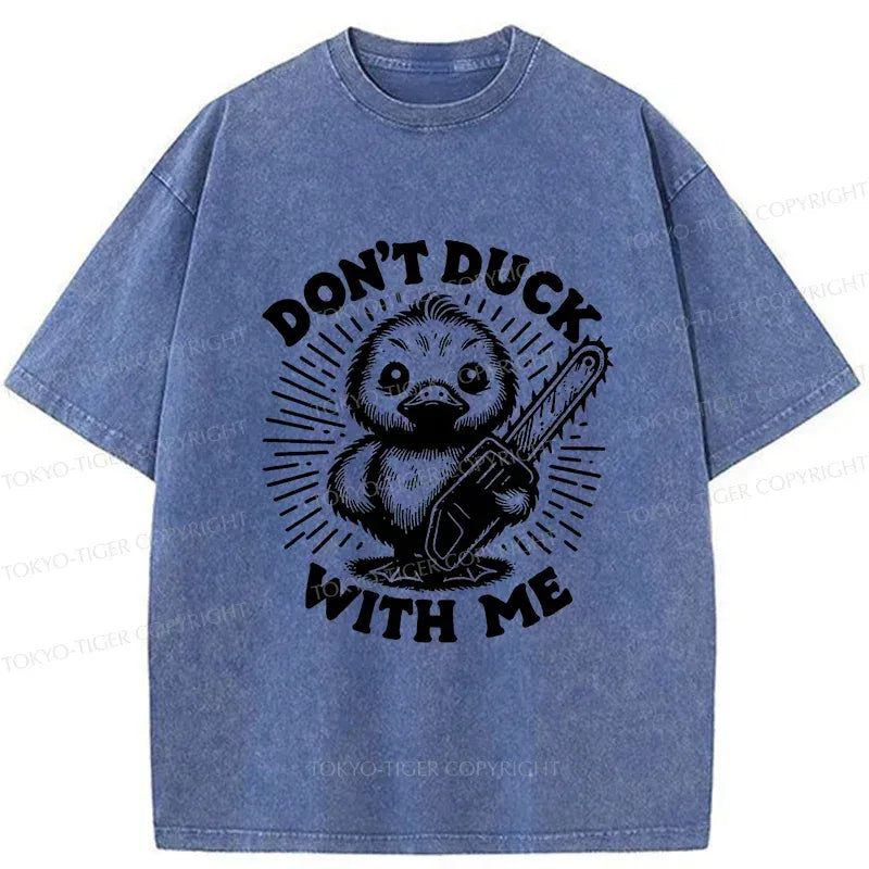 Japanese scary duck t-shirt for daily wear