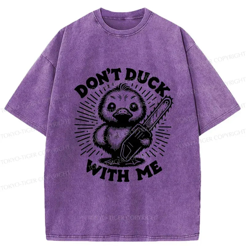 Kyoto-Lion Scary Duck Washed T-Shirt