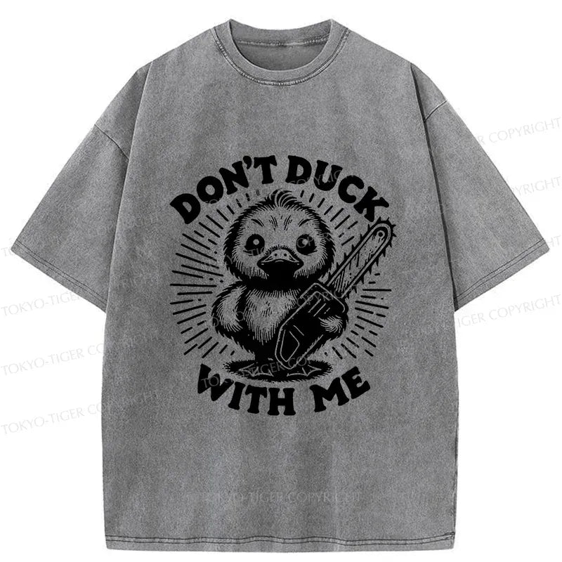 Japanese scary duck t-shirt for daily wear