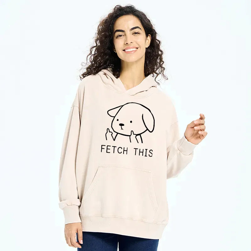 Japanese Dog Washed Hoodie