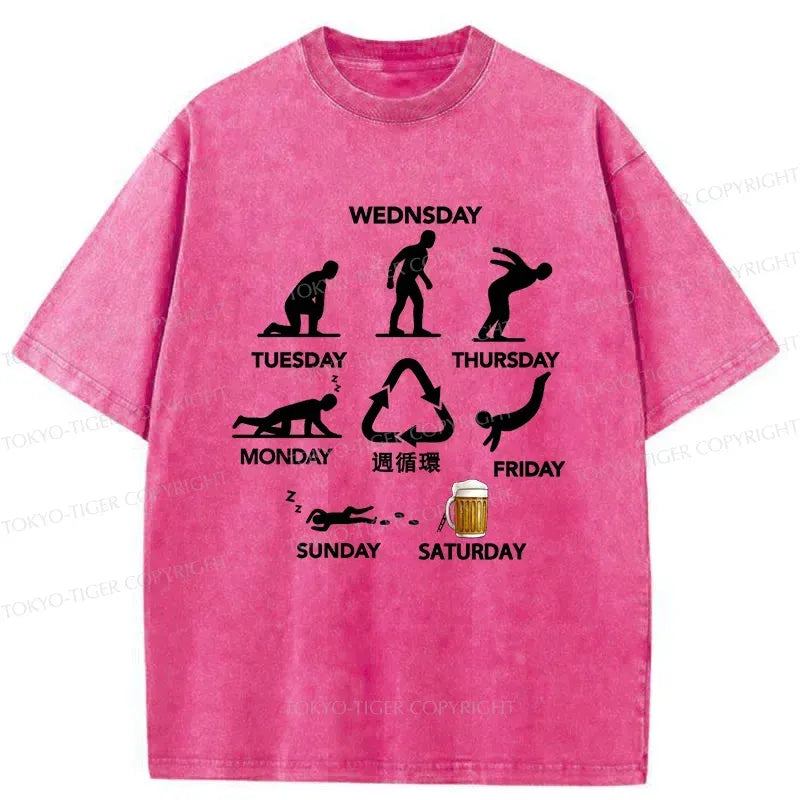japanese vintage washed t-shirt for men