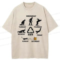 japanese vintage washed t-shirt for men