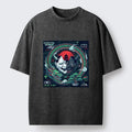 Kyoto-Lion Japanese Oni Mask Hannya Game Washed T-Shirt