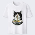 Cute Cat Eating Ramen Japanese Classic T-Shirt