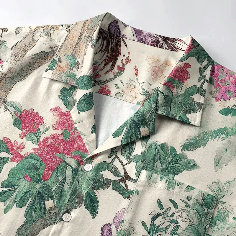 Unisex Cotton Hawaiian Shirt for Summer