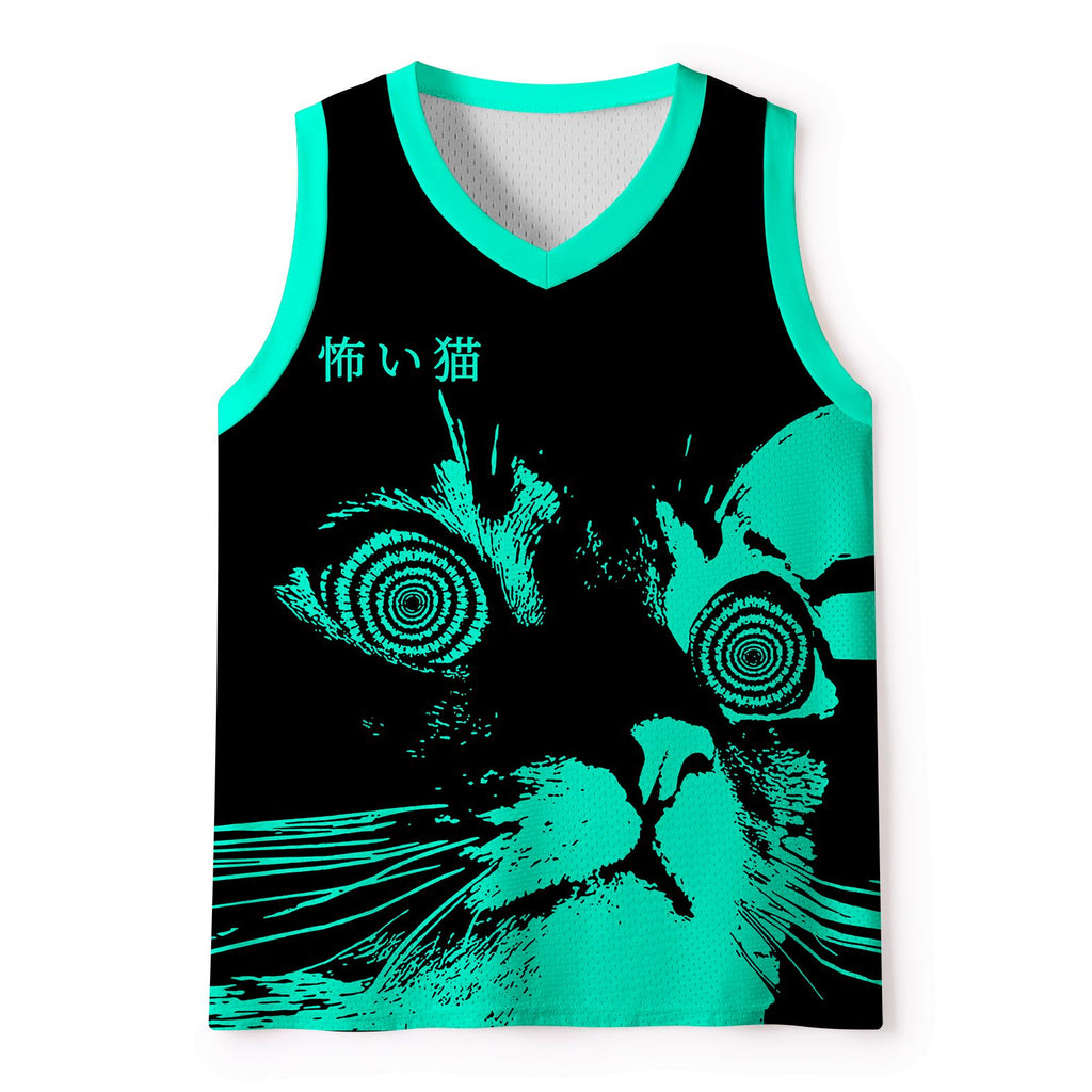 Kyoto-Lion Cool Cat Japanese Mesh Tank Top