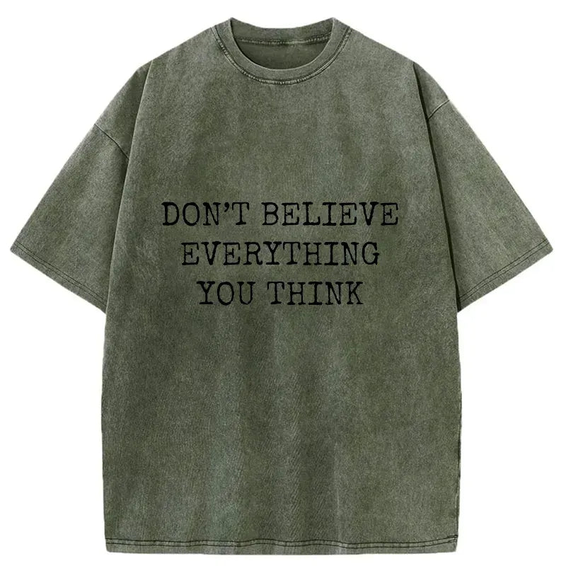 Japanese Vintage Washed T-Shirt for Daily Wear