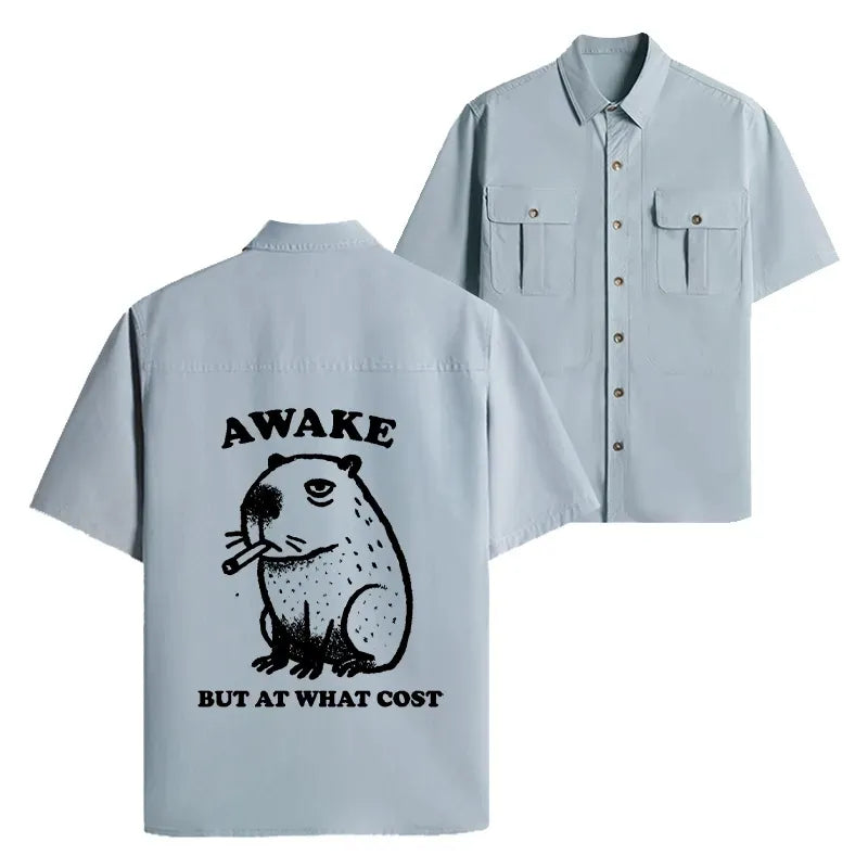Kyoto Lion Print Shirt for Men