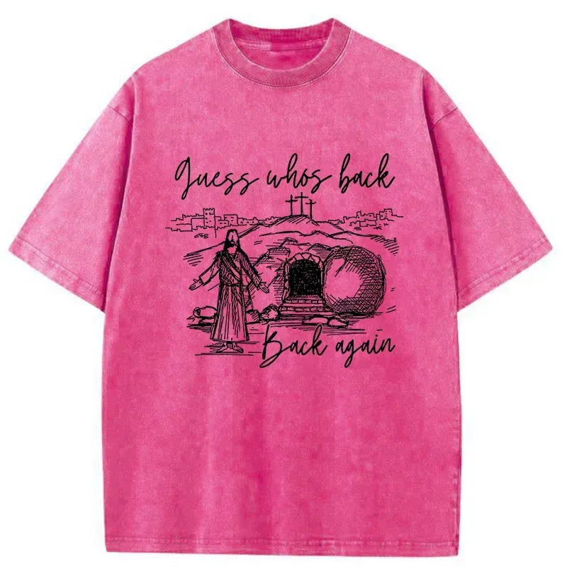 Kyoto-Lion Funny Jesus Washed T-Shirt