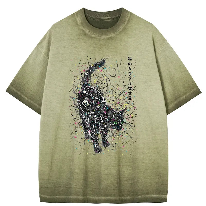 kyoto lion japanese cat t-shirt