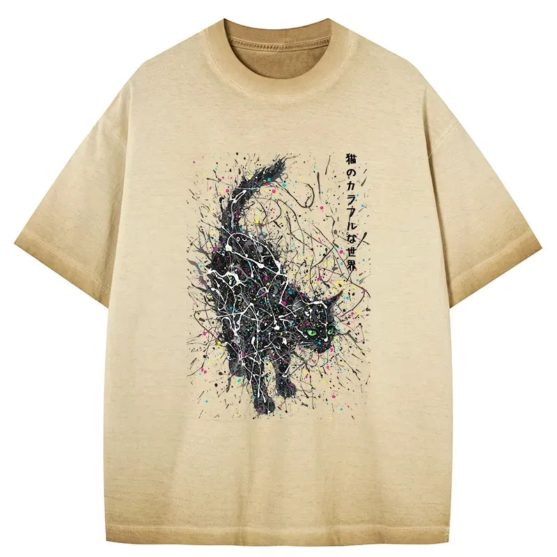 kyoto lion japanese cat t-shirt