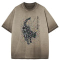 Kyoto-Lion In The Spectrum Of Cats Gradient Washed T-Shirt