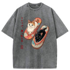 Japanese Cat T-Shirt on Sale