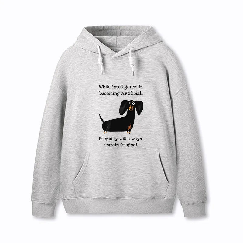 Kyoto-Lion Dachshund Real Humor Funny Meme Classic Hoodie