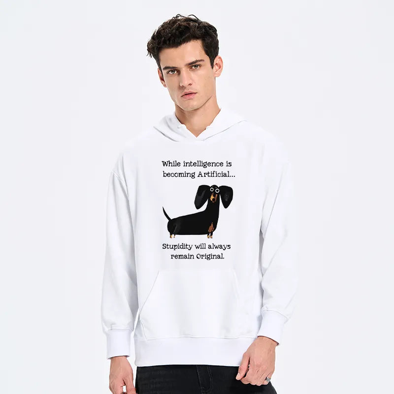Kyoto-Lion Dachshund Real Humor Funny Meme Classic Hoodie