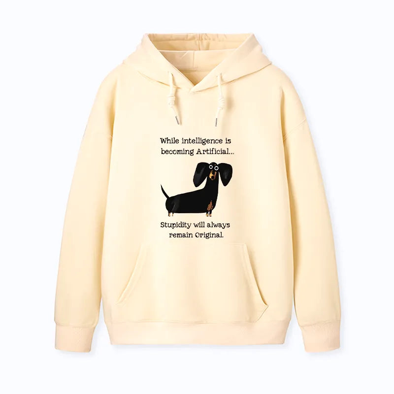 Kyoto-Lion Dachshund Real Humor Funny Meme Classic Hoodie