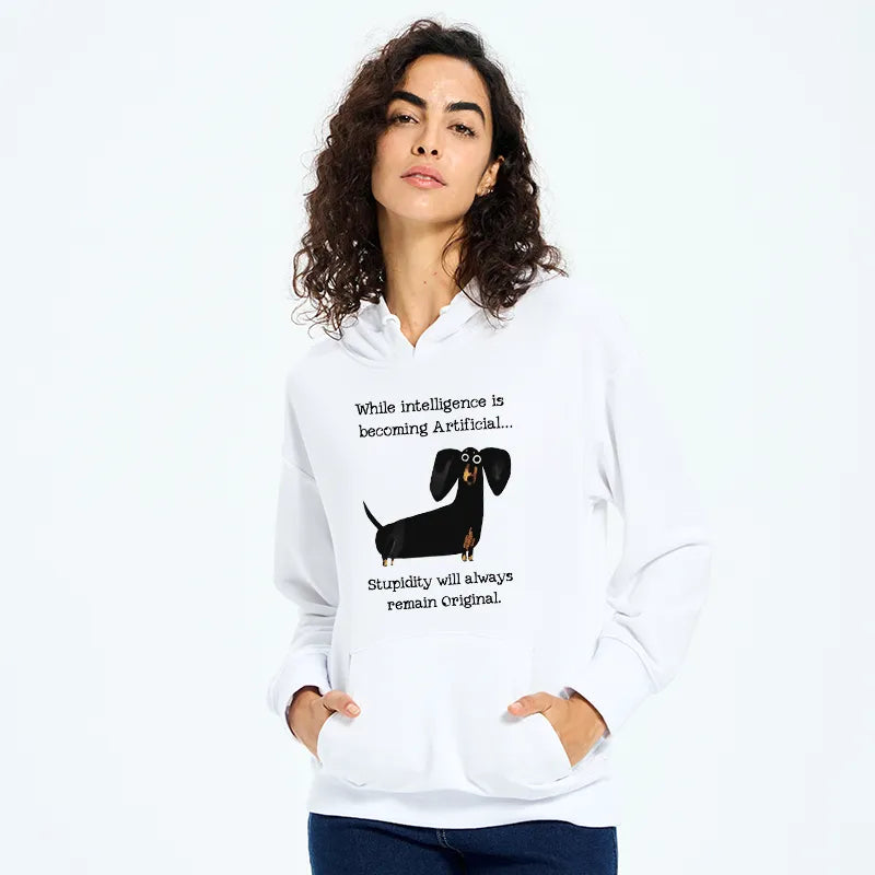 Kyoto-Lion Dachshund Real Humor Funny Meme Classic Hoodie