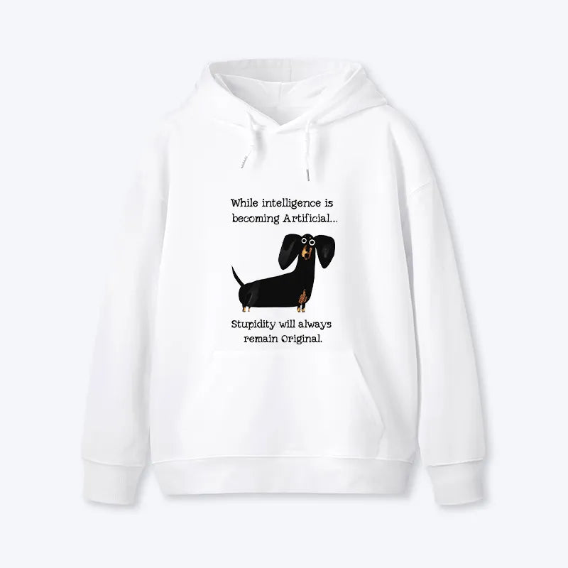 Kyoto-Lion Dachshund Real Humor Funny Meme Classic Hoodie