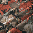 Kyoto-Lion Japanese Mythical Beasts Aloha Hawaiian Shirt