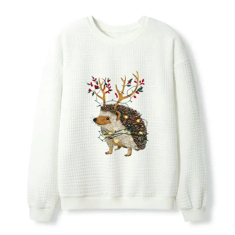 Japanese Hedgehog Sweatshirt for Holiday Gift