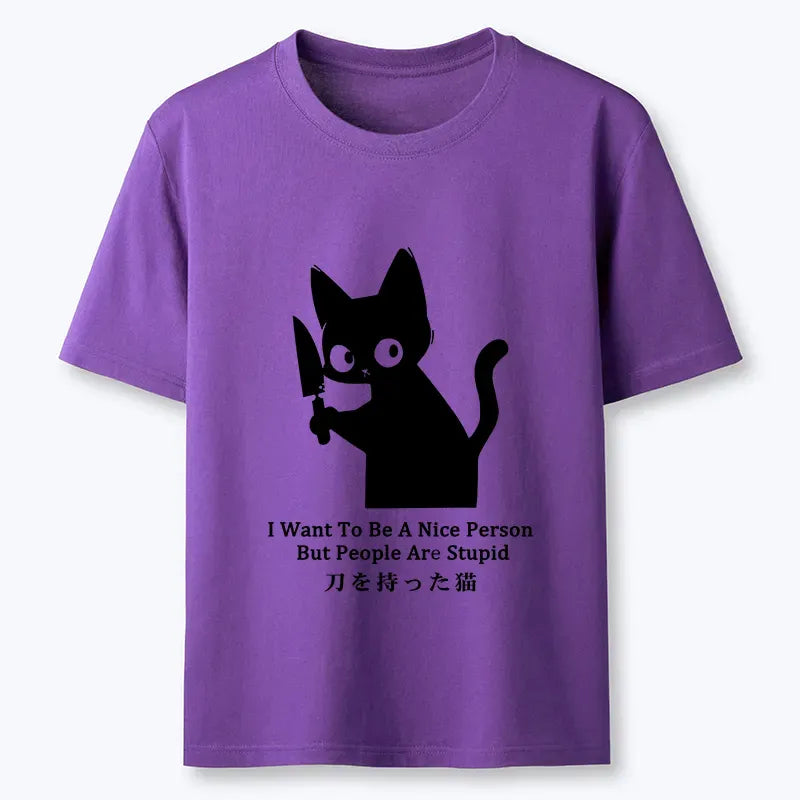 Vintage Ukiyo-e cat tee for summer