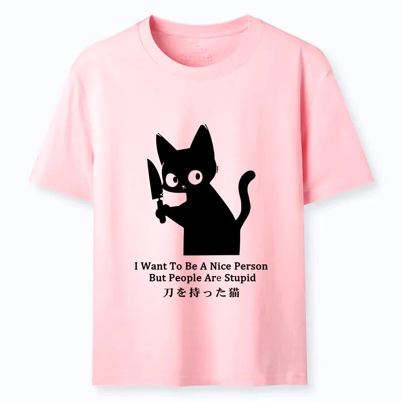 Samurai cat shirt gift for him
