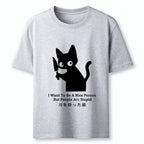 Samurai cat shirt gift for him