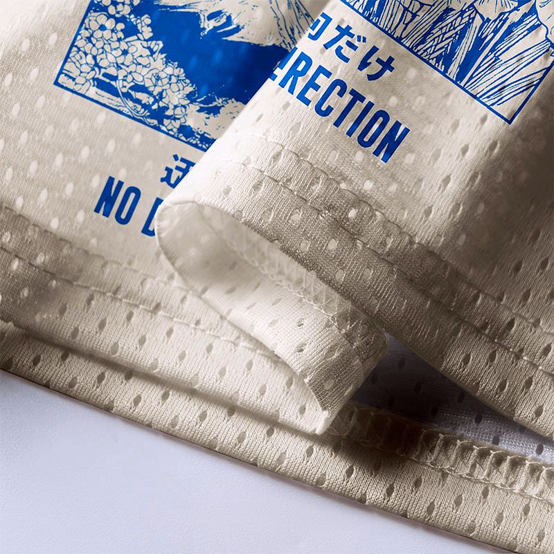 Japanese Wave Mesh Jersey for Daily Wear