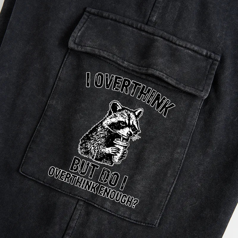 Kyoto-Lion Constant Overthinking Washed Utility Sweatpants