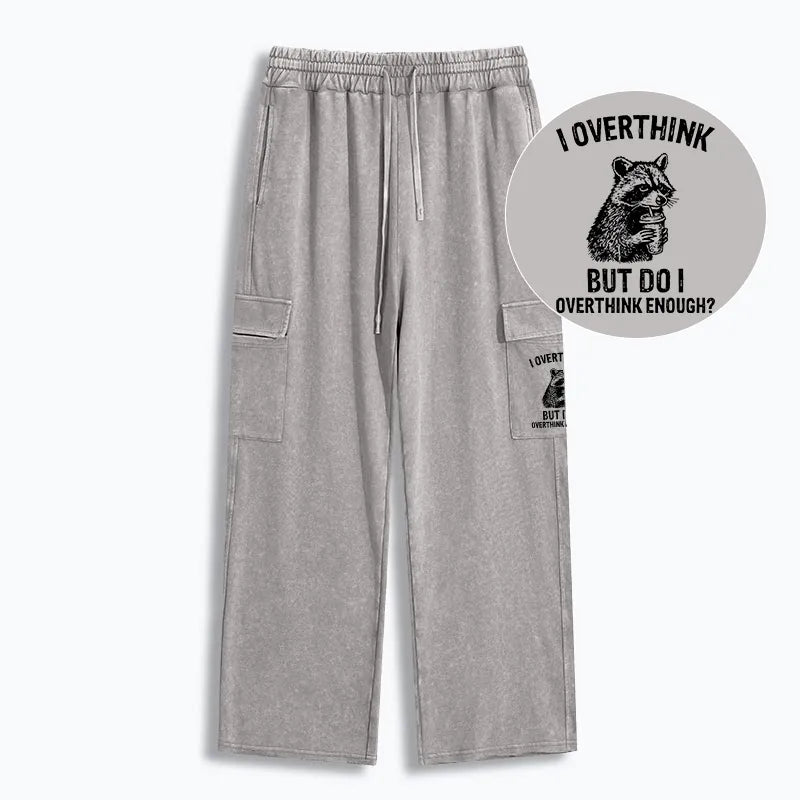 Kyoto-Lion Constant Overthinking Washed Utility Sweatpants