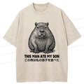 Kyoto-Lion Sluggish Capybara Washed T-Shirt
