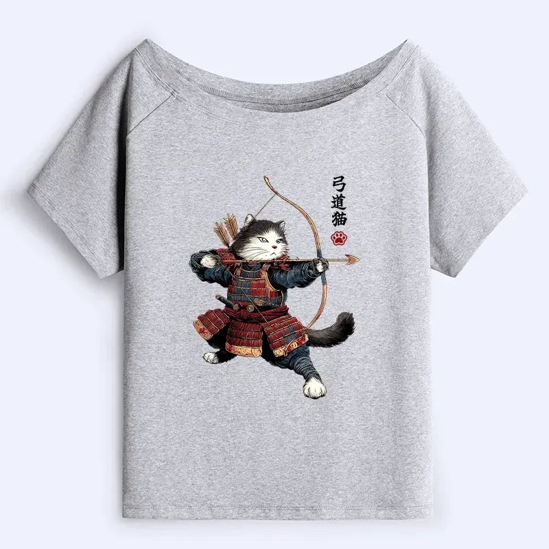 Japanese Samurai Cat T-Shirt
