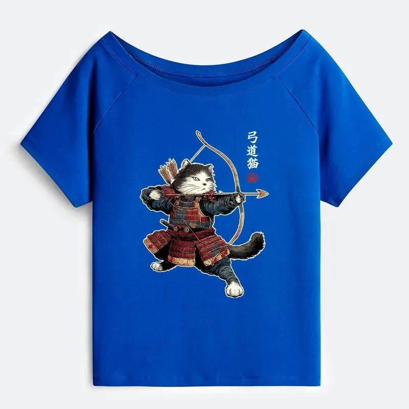 Japanese Samurai Cat T-Shirt