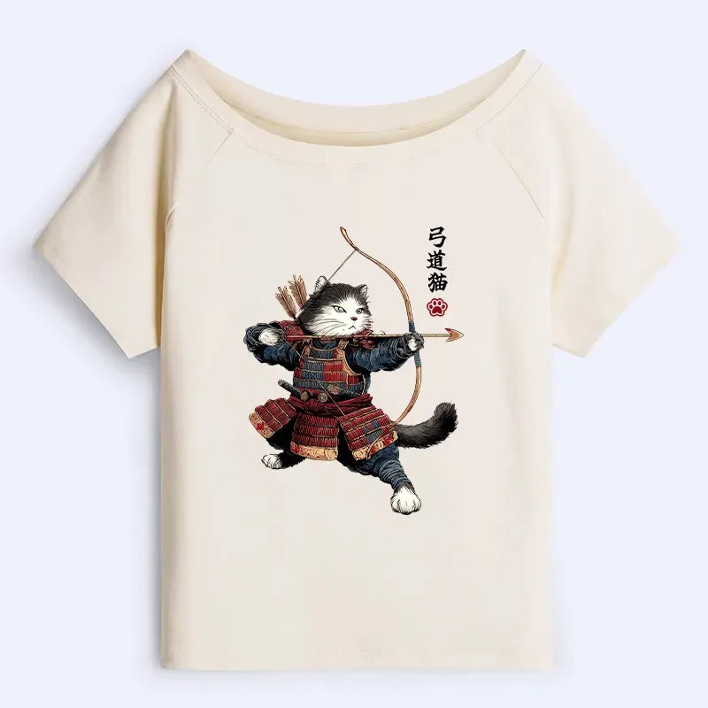 Japanese Samurai Cat T-Shirt