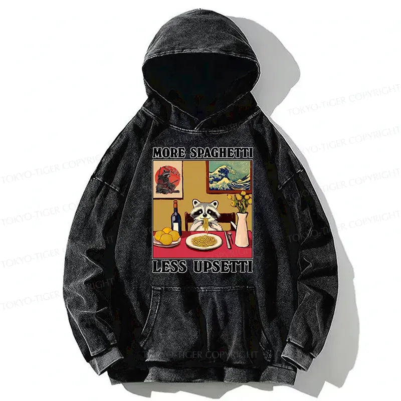 Kyoto-Lion More Spaghetti Less Upsetti Japanese Washed Hoodie