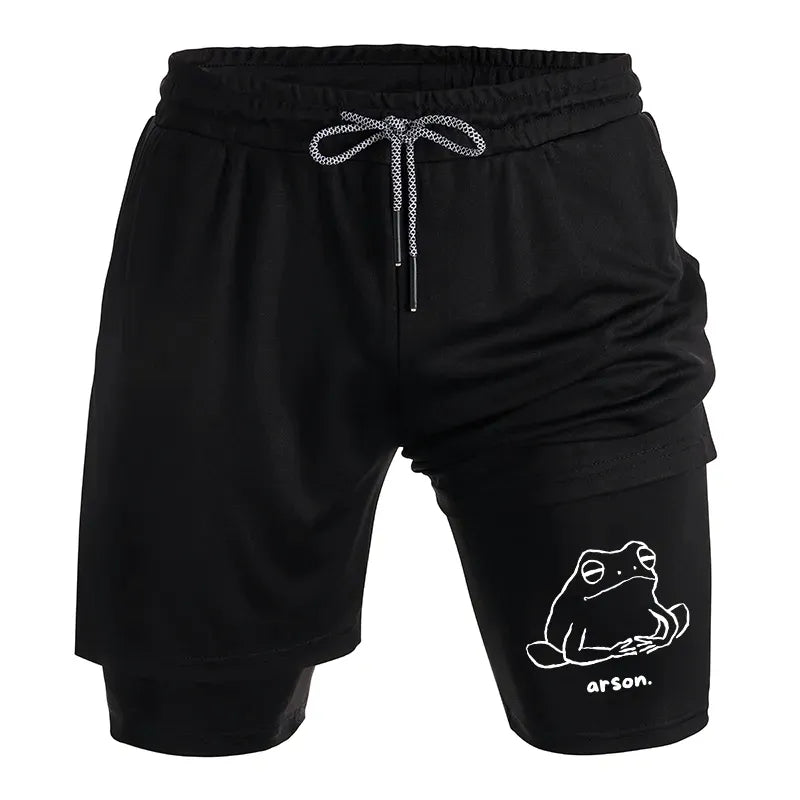 Japan Arsonist Frog Training Shorts for Daily Wear