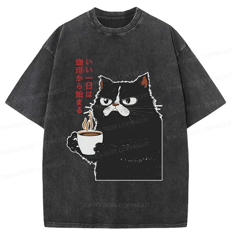 Washed unisex t-shirt for daily wear