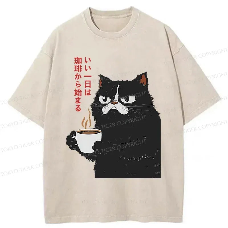 Washed unisex t-shirt for daily wear