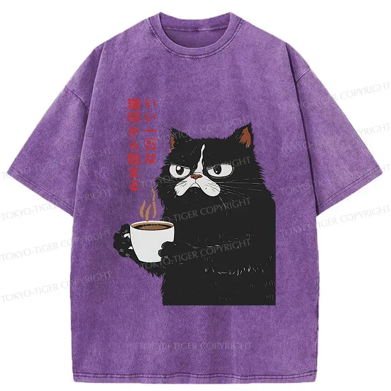 Washed unisex t-shirt for daily wear