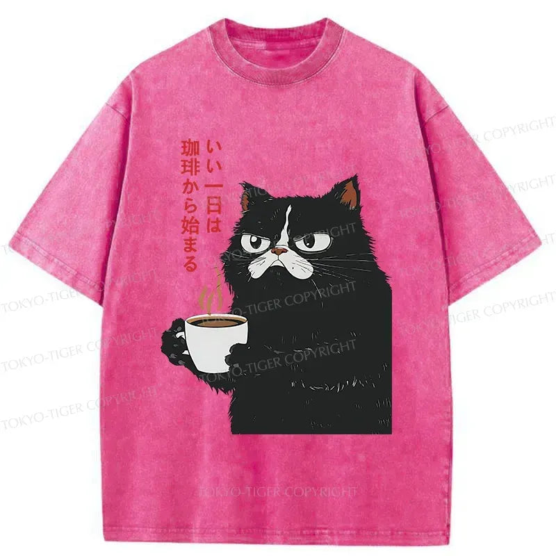 Washed unisex t-shirt for daily wear