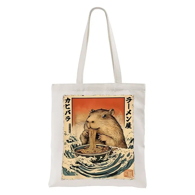 Unisex canvas tote bag for vacation