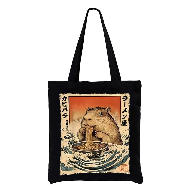 Unisex canvas tote bag for vacation