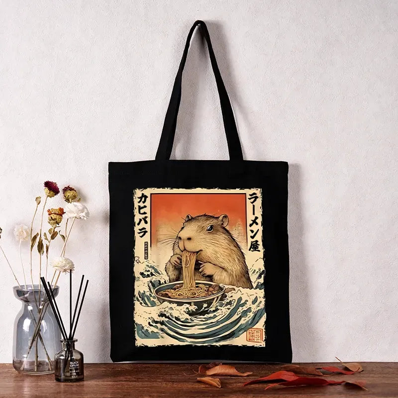 Japanese canvas tote bag for daily wear