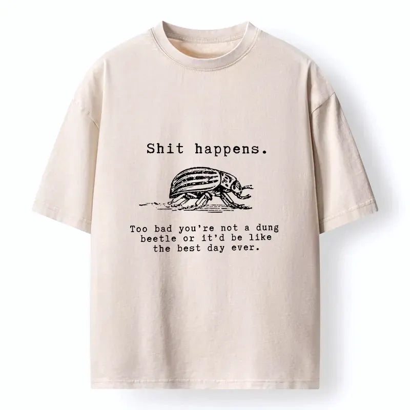 Funny Dung Beetle T-Shirt Daily Wear