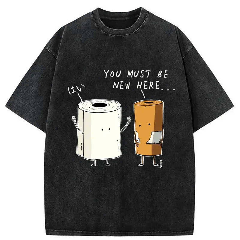 japanese washed t shirt free shipping